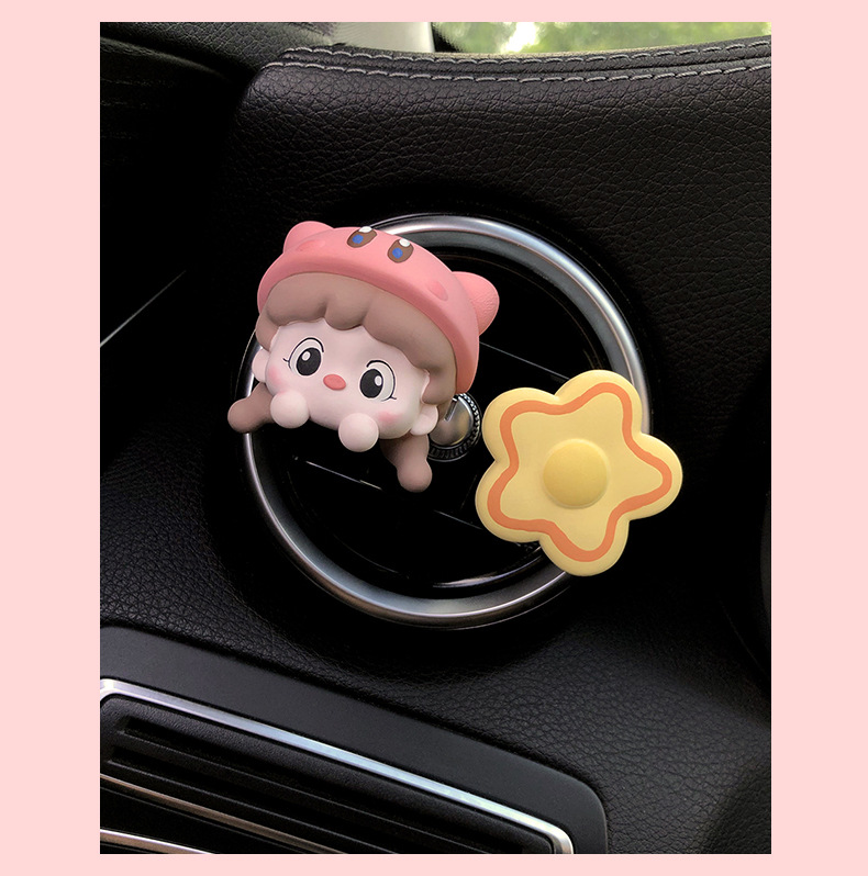 Cute ice cream girl car aromatherapy car air outlet decoration perfume car accessories decoration fragrance Stone