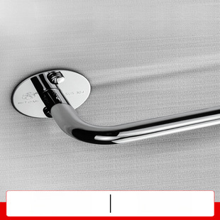 Towel Rack Stainless Steel Thickened Bathroom Towel Bar Hanging Punch-free Bathroom Cool Towel Rack