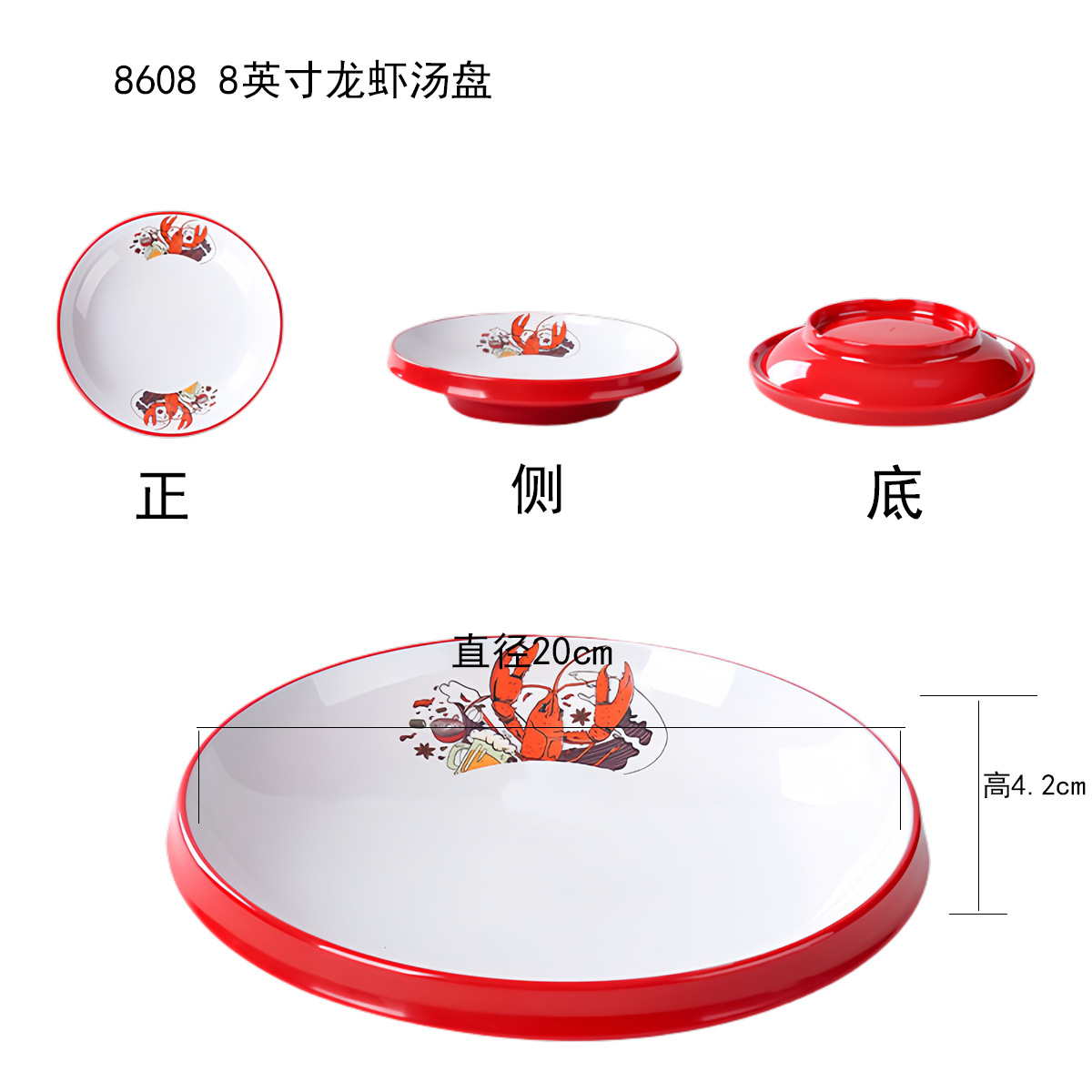 8608 8inch 랍스터 접시(랍스터 약 0.5kg마리)