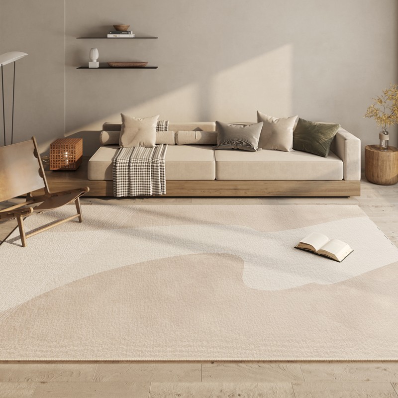 Alfombra doméstica de lujo ligera de dibujos animados resistente a la suciedad fácil de cuidar alfombra de cama resistente a la suciedad alfombra de lana de cristal antideslizante puede ser un agente