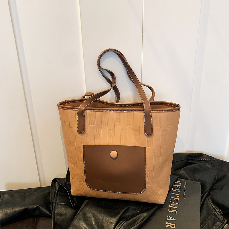 Bolsa de viaje, gran capacidad de textura, bolso de hombro, bolso de moda, bolso PU, bolso de mano de cuero suave, literatura y arte de moda, bolso de mano de invierno.