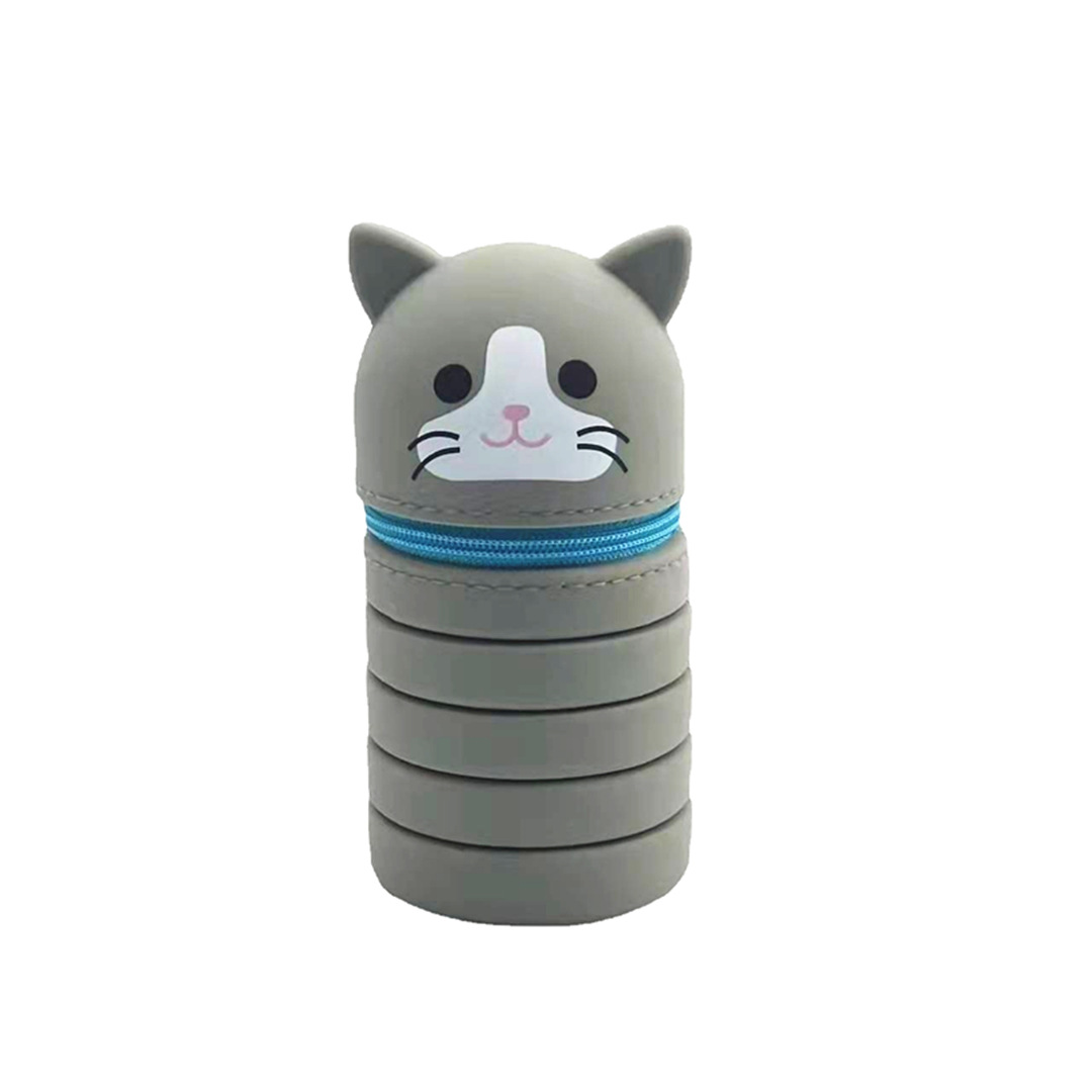 Estilo plegable-Gatito gris
