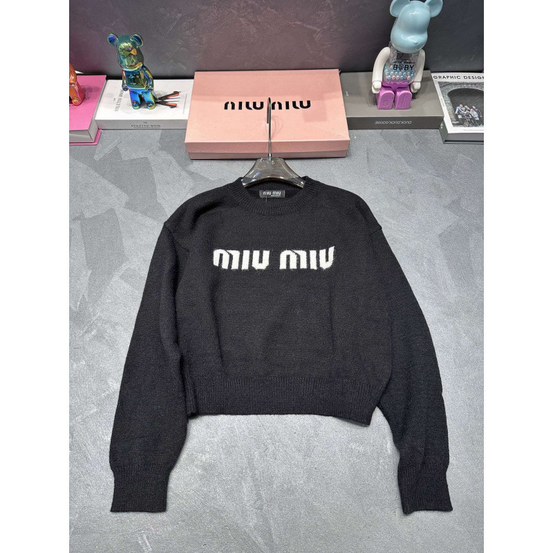 mm24早秋新款经典百搭字母提花慵懒感宽松版长袖毛衣六色|undefined