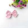 Hairgrip handmade with bow, hair accessory, silk colored clothing