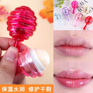 Children's Fruity Lip Gloss Lollipop Lip Balm Colorless Hydrating Moisturizing Anti-dry Candy Lip Balm Cross-border Explosion