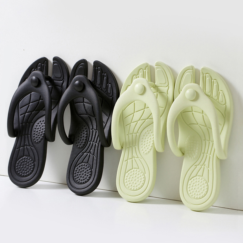 Foldable Travel Slippers for Men and Women, Portable Travel Bathroom Non-Slip Flip-Flops for Business Trips, Hotels, and Guesthouses, Disposable Flip-Flops