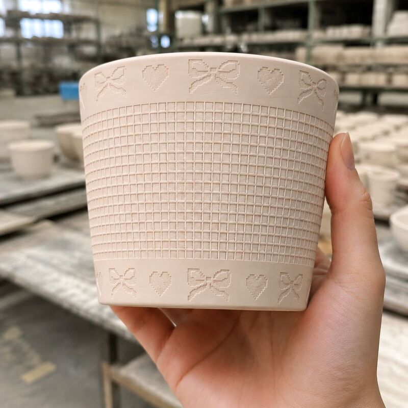 Pindou ceramic cup with rustic pixel-style embossed design, exquisite coffee cup with high aesthetic value for office, home, and holidays Pindou ceramic cup with rustic pixel-style embossed design, exquisite coffee cup with high aesthetic value for office, home, and holidays