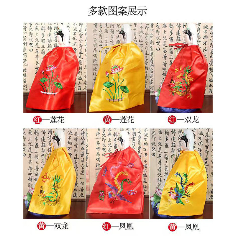 厂家直销佛像披风观音菩萨娘娘财神关公披肩刺绣龙凤双龙莲花斗篷|undefined