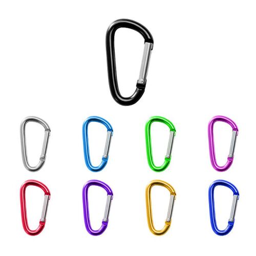 Type D climbing carabiner #4 5 6 7 8 10 Outdoor metal aluminum alloy climbing hook water bottle webbing backpack buckle