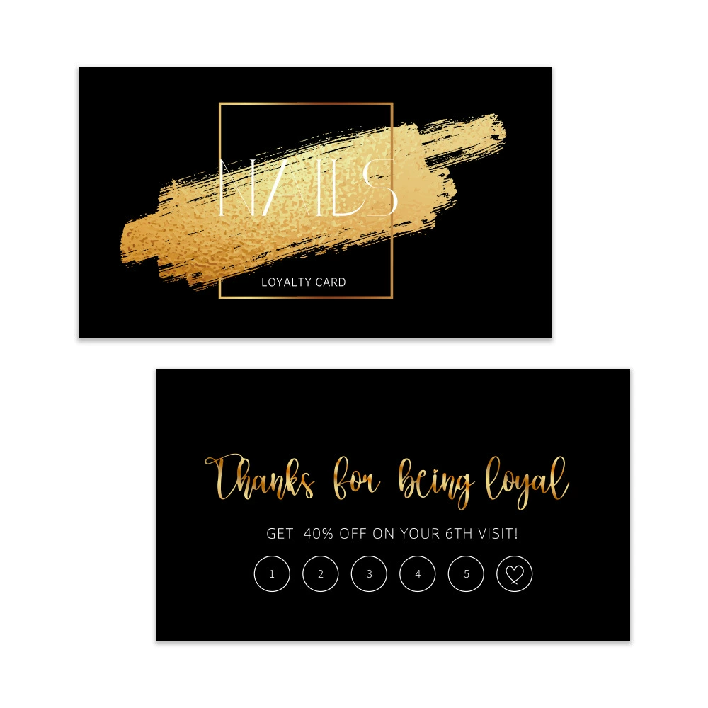 50 карточек/карточек по уходу за ногтями для малого бизнеса Визитные карточки