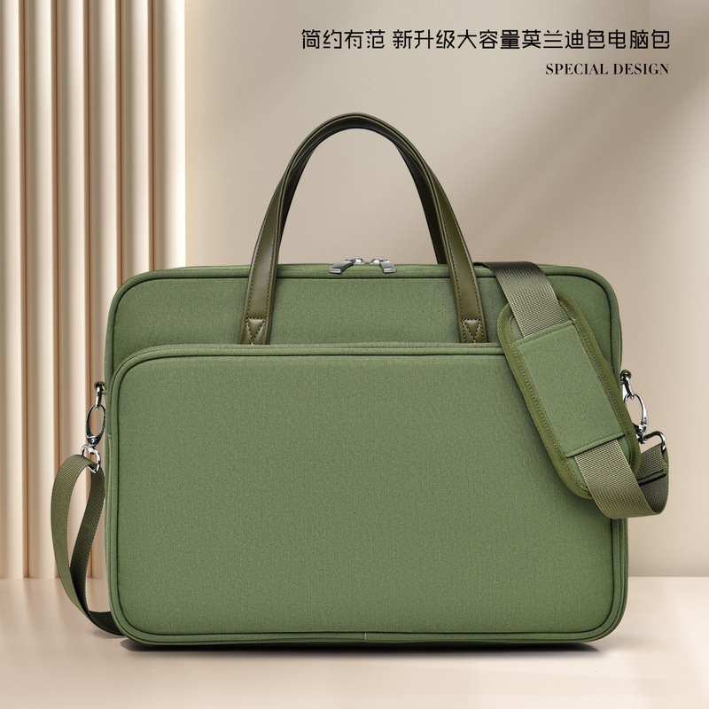 Good-Looking 14inch Laptop Bag for Women Suitable for Apple Huawei 15-16inch Laptop Bag Men's Shoulder