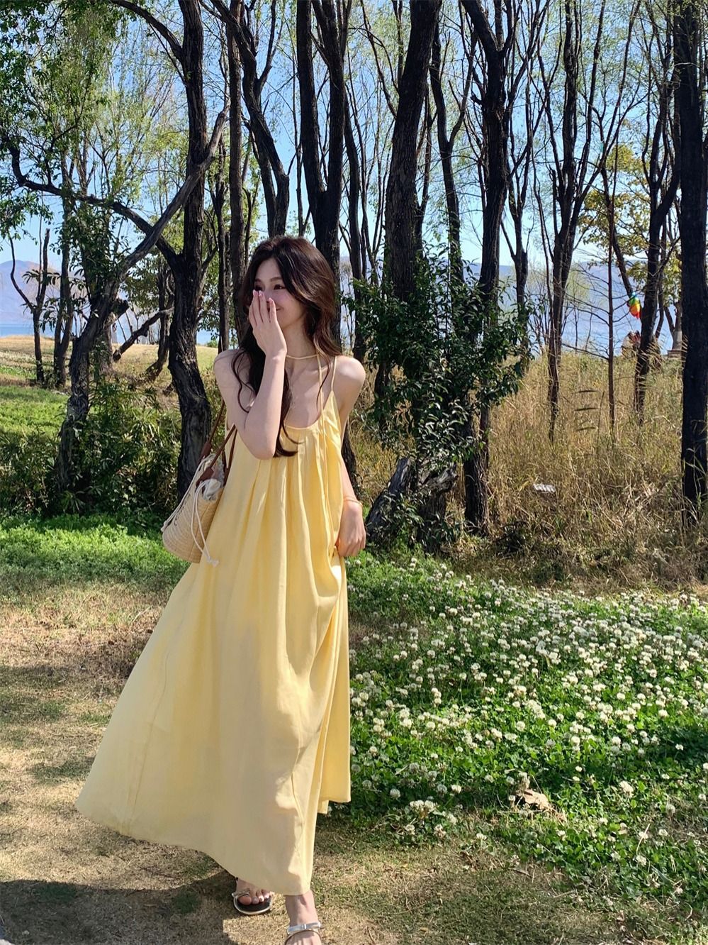 Yellow summer dress