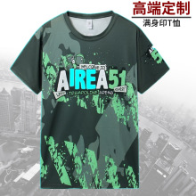 加工定做男士短袖速干T恤定制外贸体恤衫全身数码热转印花T-shirt