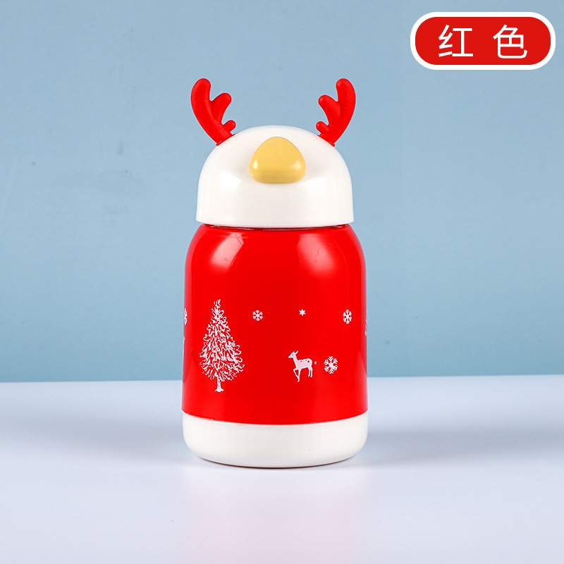 Navidad linglu taza Linda asta doble capa de vidrio actividad de apertura pequeño regalo taza imprimible