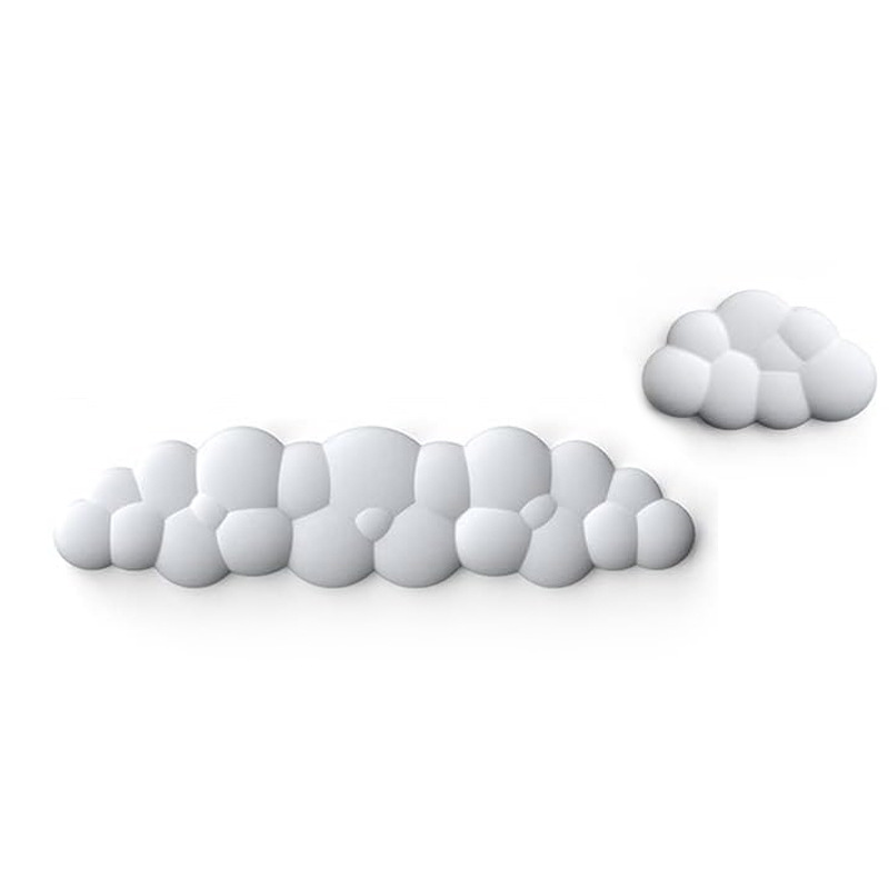 Nuevo producto transfronterizo, teclado de nube, reposamanos, reposamanos, cuero, escritorio antideslizante, soporte de muñeca para mecanografía de oficina, reposamanos para teclado