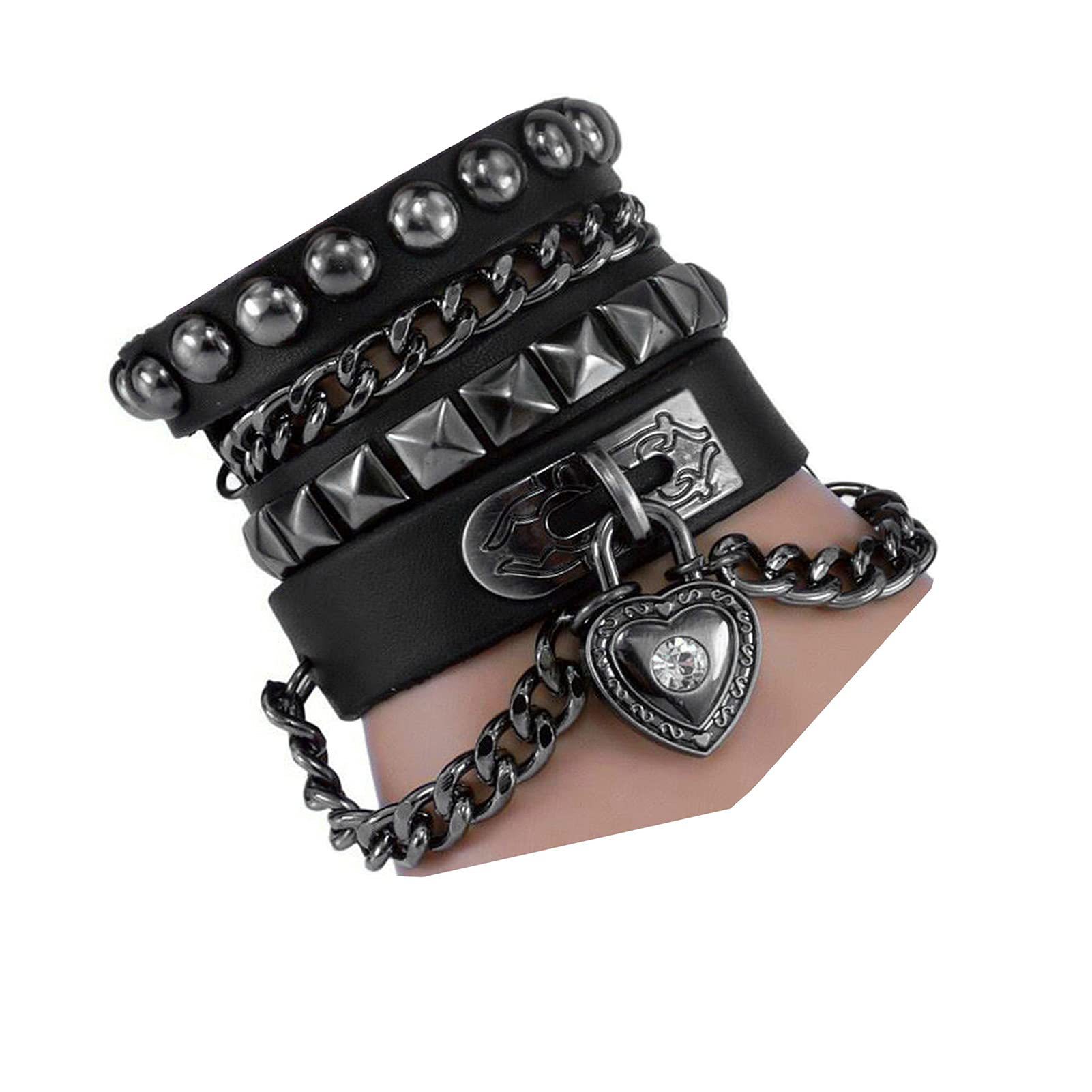 Men's Braided Leather Bracelet Waterproof Hypoallergenic Design_voghion.com
