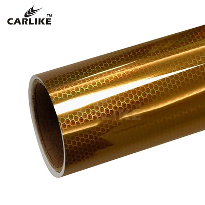 car honeycomb laser headlight color: Automotive Film - 039m-orange