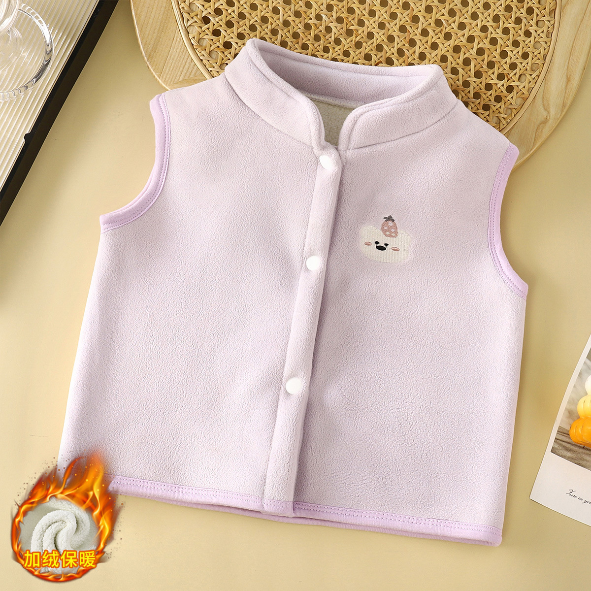 Invierno chaleco de niños nuevos niños vestidos calientes A-Class con chaleco de lana grueso ropa infantil al por mayor