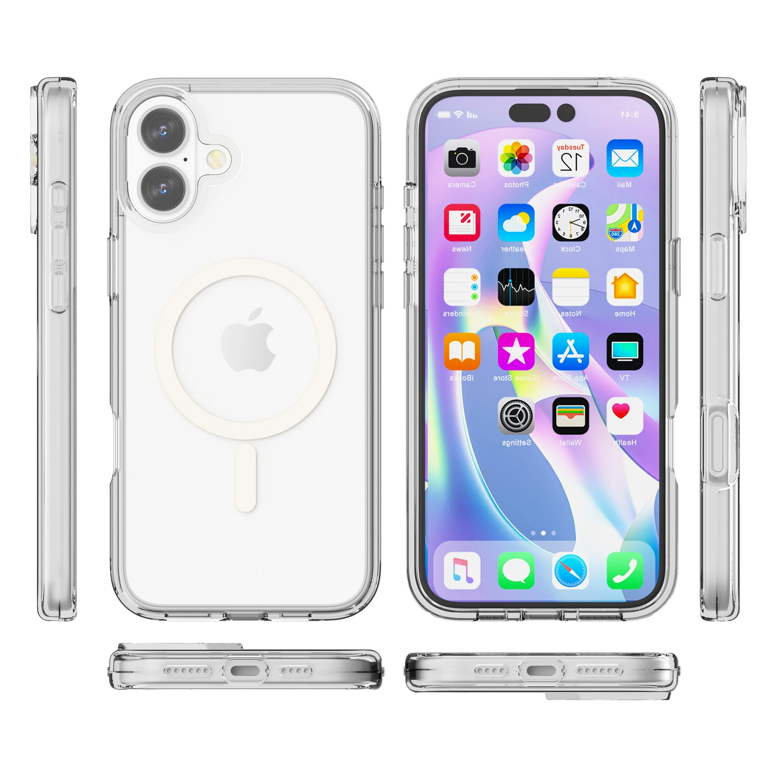 Чехол совместимый с Apple iPhone 16, 16plus, fall protection
