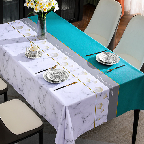 Wholesale Japanese ginkgo ball tablecloth, Instagram style, waterproof, oilproof, heatproof coffee table cloth, gauze fabric, cross-border trade