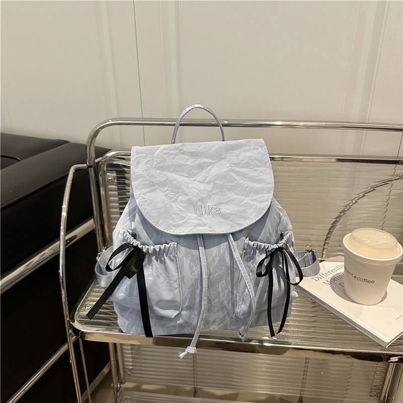 ファッションリボンバックパック大学生クラスバッグ女性 2025 夏の新大容量バックパック卸売|undefined