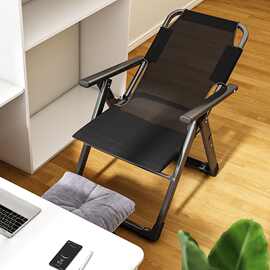 收纳凳折叠躺椅家用午睡阳台老人休闲凉椅懒人靠背座椅收纳凳工厂