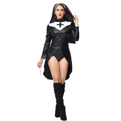 New 2023 Halloween Cross Nun Character Costume Sexy Nurse Cosplay Stage Performance Costume