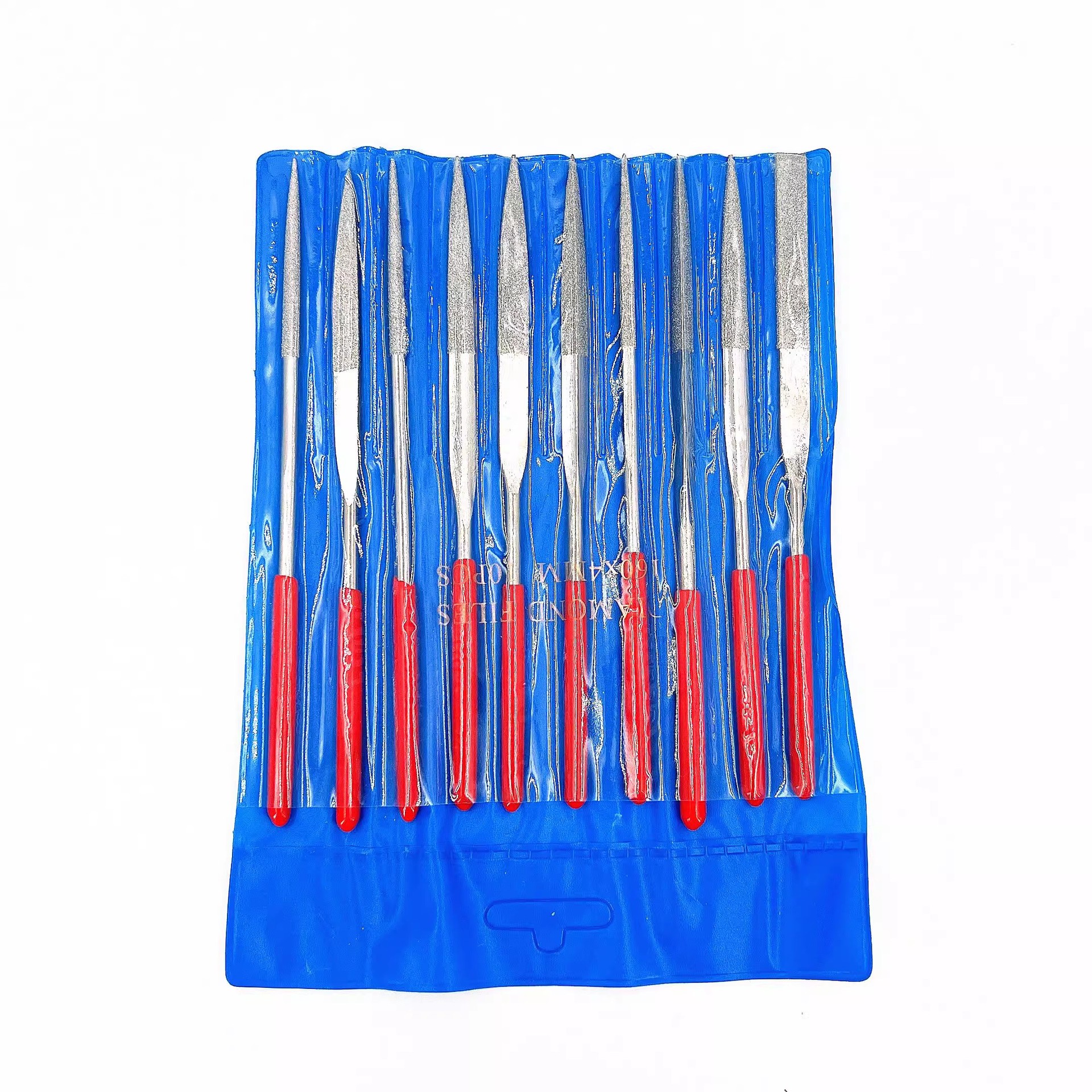 修表工具 10件套金刚石塑柄整形锉模型锉不锈钢打磨合金锉刀