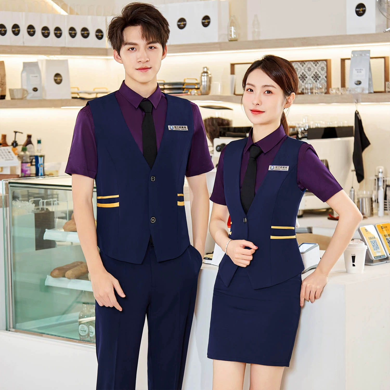 Ровный жилет Профессиональная рабочая одежда для мужчин и женщин