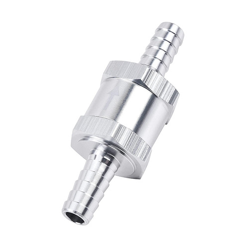 Car fuel one-way check valve 6/8/10/12mm aluminum alloy gasoline diesel one-way valve check valve