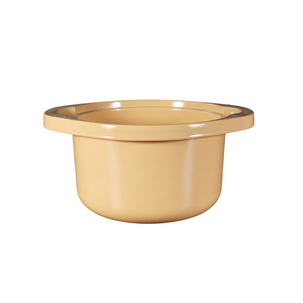 绩腾 Thickened rice pot holder, insulated non-slip pot holder, yellow stewed chicken and rice clay pot holder, imitation porcelain melamine stone pot holder, commercial