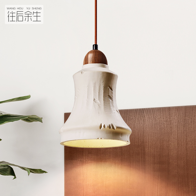 Creative Concrete Cement Chandelier Nordic Simple Restaurant Entrance Bedroom Bedside Zen Style Silent Rustic Chandelier