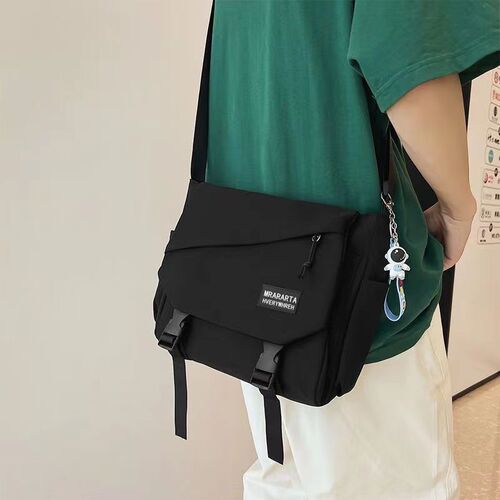 Men's Crossbody Bag Trend Brand Casual Men's Bag Large Capacity Single Shoulder Bag Work Style Japanese Personality Mail Carrier Bag Trend