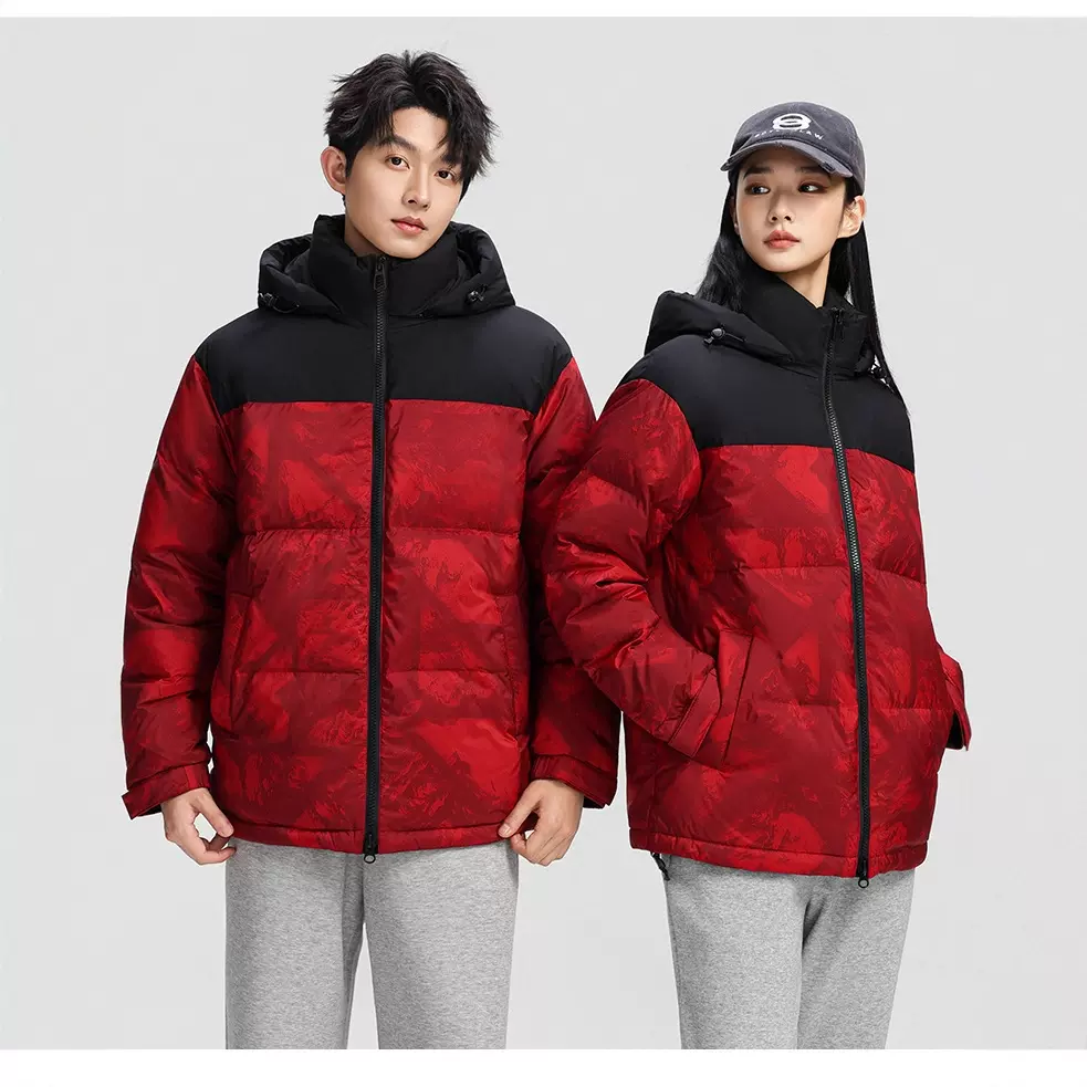 2025冬季新款90%鸭绒服情侣户外x短款连帽外套82686