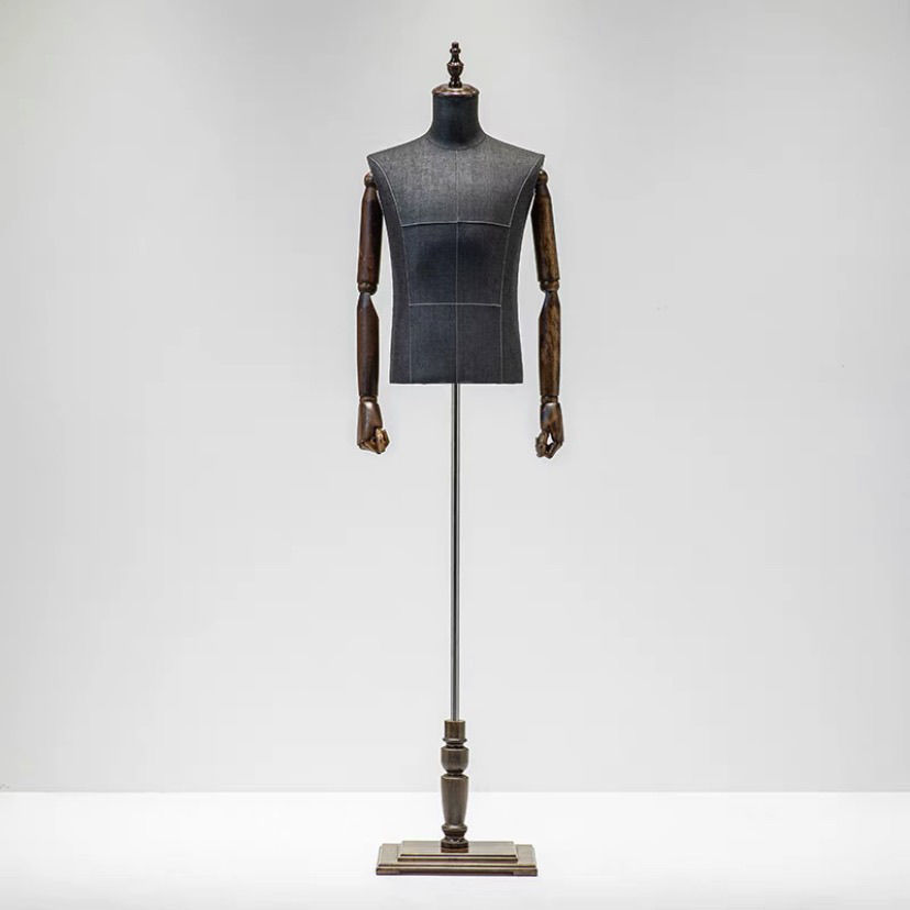 Maniquí Masculino de Busto de Polietileno para Tienda de Ropa