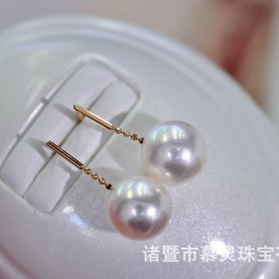 18K Gold Earring Accessories Au750 Earring Accessories DIY Earring Accessories Without Beads Factory Direct Sales