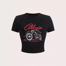 �ݶ�羳ebay����ѷ����Ůװ��ʽ���÷�¶��T��Բ��������������