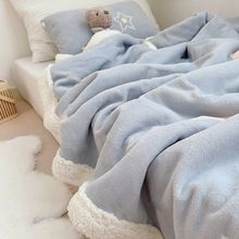 冬季毛毯加厚羊羔绒毯子牛奶绒宿舍单双人空调毯法兰绒珊瑚毯午睡