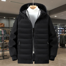 冬季新款男士加肥加大码棉衣外套加厚保暖连帽夹克潮流休闲棉服男