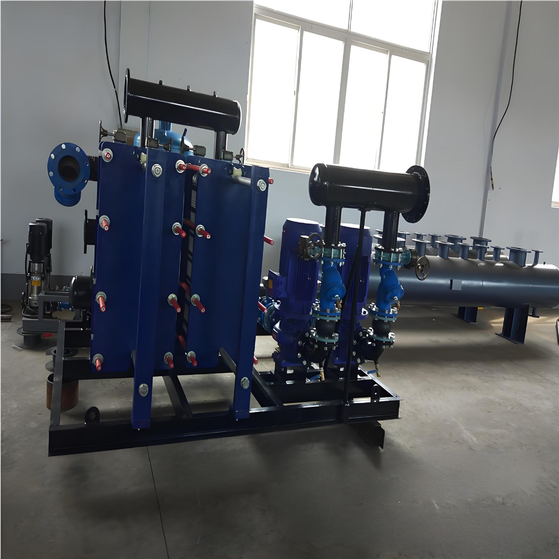 供暖用板式换热机组  全自动高效智能板式换热机组 机房暖通设备