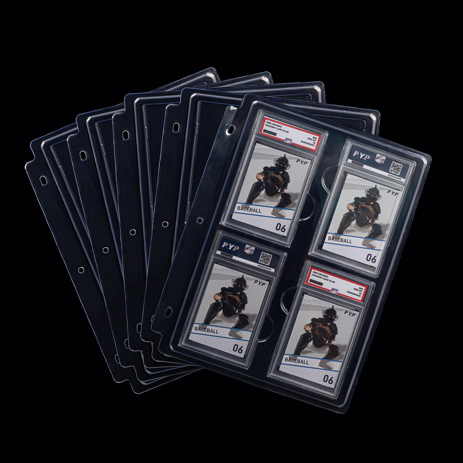 Caja de tarjetas de calificación de PSA Página de tarjetas de hojas sueltas Colección de almacenamiento de estrellas Libro de protección Pokémon Game King Wanzhi al por mayor