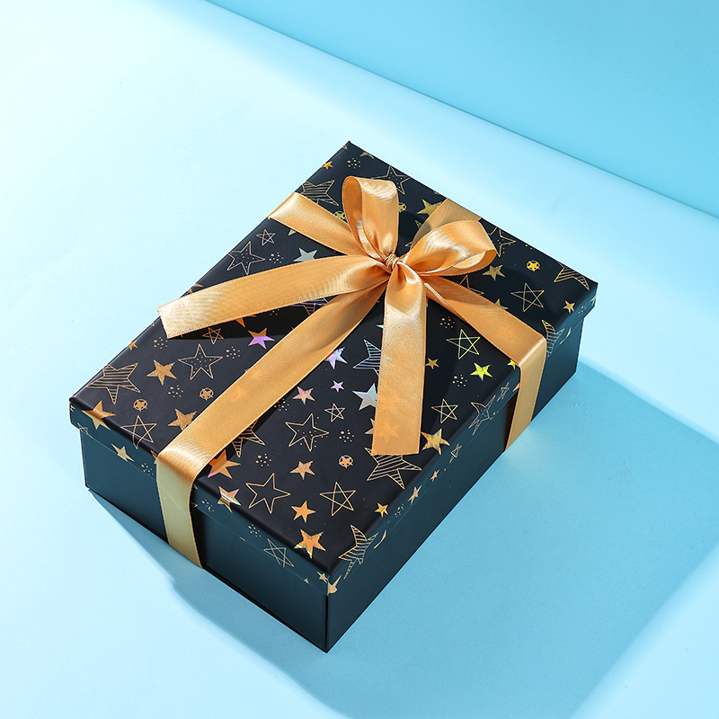 Caja de regalo plegable al por mayor Caja de regalo de la cubierta del cielo y la tierra Caja de embalaje de la cubierta del cielo y la tierra plegable de una pieza Fiesta del arco