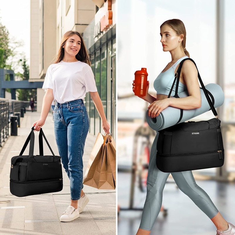 Hot Sale Gym Travel Bag USB Charging Port Waterproof Breathable Durable Dry Wet Separation Multifunctional_voghion.com