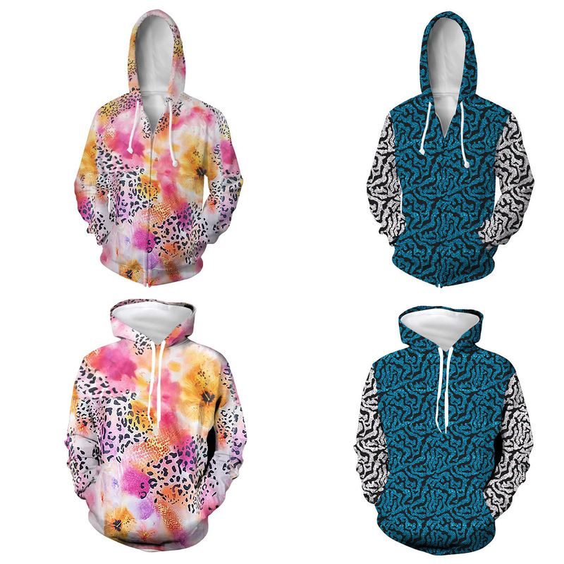 Amazon Explosions Tiger Raising for Joe. Wild 3d Printed Hooded Couple Character cosplay Surrounding