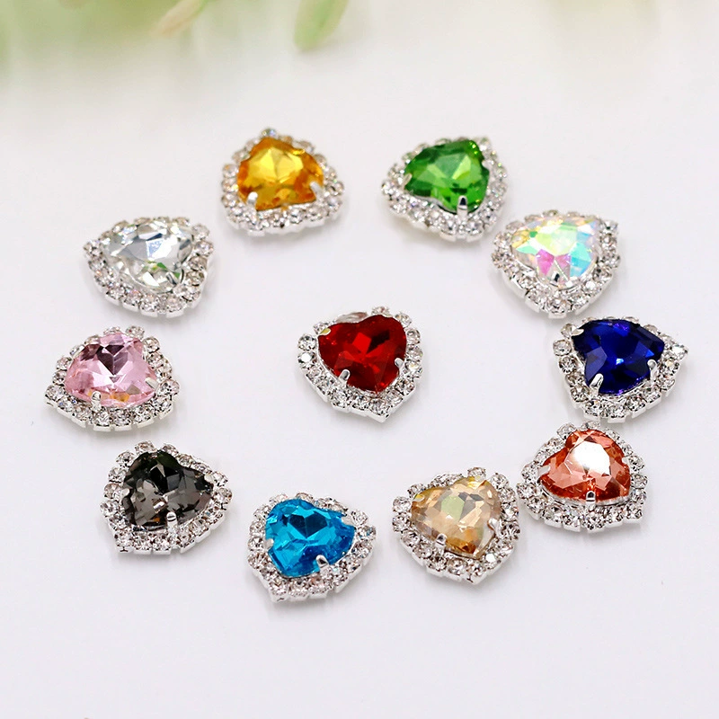Love Taoxin Hand Slim Diamond Crystal Crystal Block Glass Grab Di Di Clothing Accessories Wedding Handmade Materials