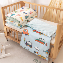 幼儿园儿童床垫全棉豆豆绒双面软床垫加厚可拆支持机洗婴儿床垫套