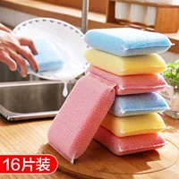 Мытье посуды с губкой, утолщённая щётка миска Baijie ткань кухонная двухсторонняя грязная щётка для мытья посуды