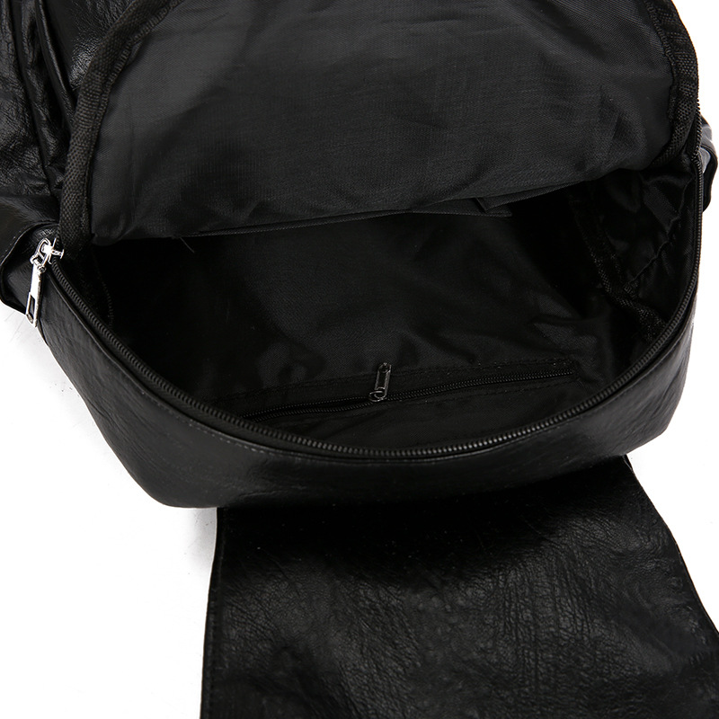 2023 otoño e invierno nuevo estilo casual señoras de cuero suave mochila simple retro de gran capacidad de mamá de mediana edad al por mayor