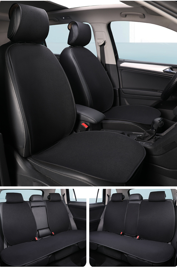 Car Seat Cushion, Suitable for All Seasons, Summer Imitation Linen Ventilation Seat Cushion That Won'T Get Hot in the Sun