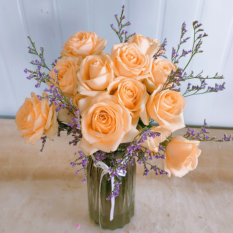 玫瑰花鲜花云南昆地批直发百合向日葵红豆家用鲜切水养插绢花|undefined